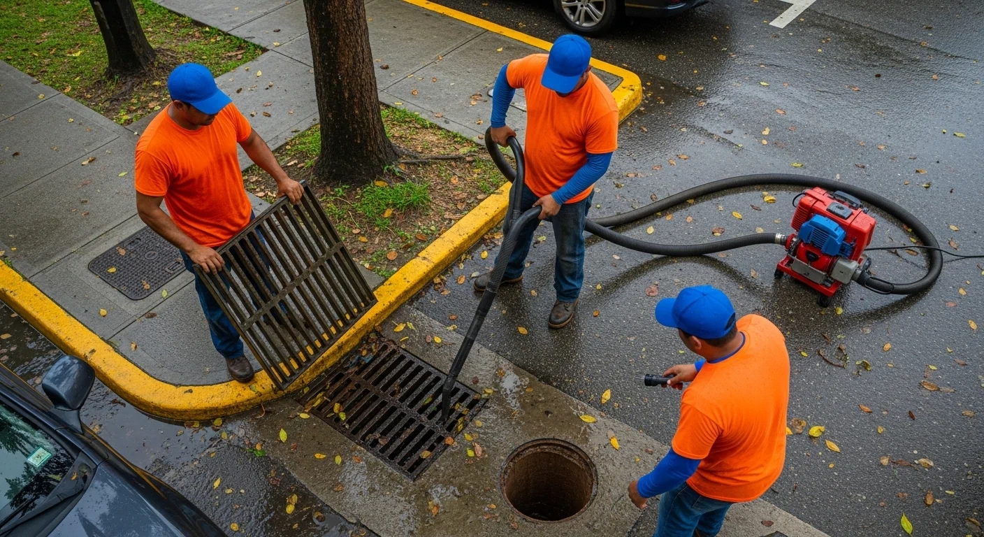Mantenimiento preventivo de drenajes pluviales